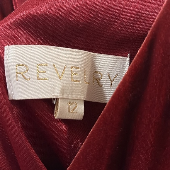 Revelry velvet Maxi Dress - size 12 - bridesmaid dress - Dawson - Vneck - Picture 4 of 8